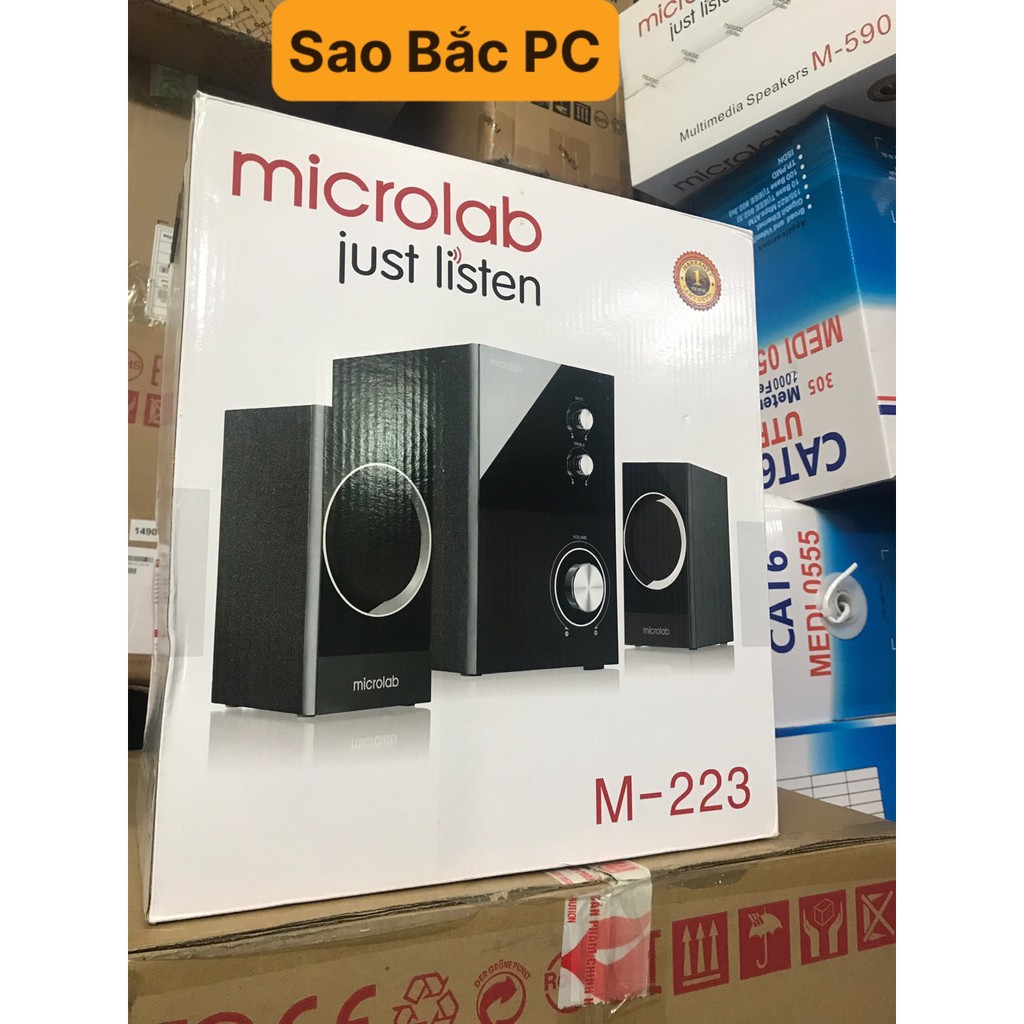 Loa Vi Tính Microlab M-223 2.1 17W - Hàng Chính Hãng