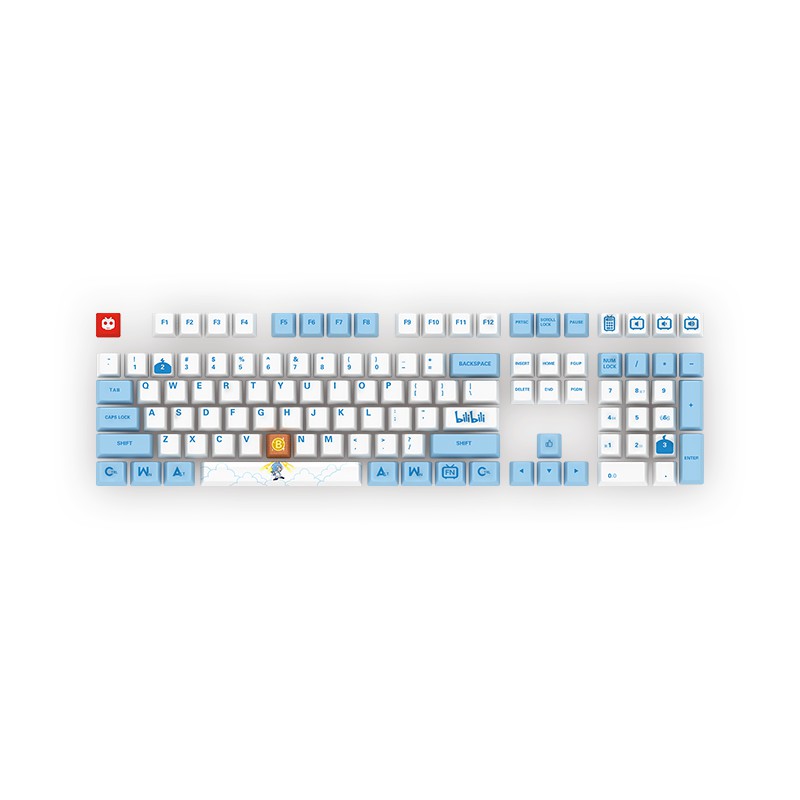 [Mã SKAMSALE03 giảm 10% đơn 200k] Bộ keycap phím cơ Akko Bilibili sublimation - Hàng chính hãng