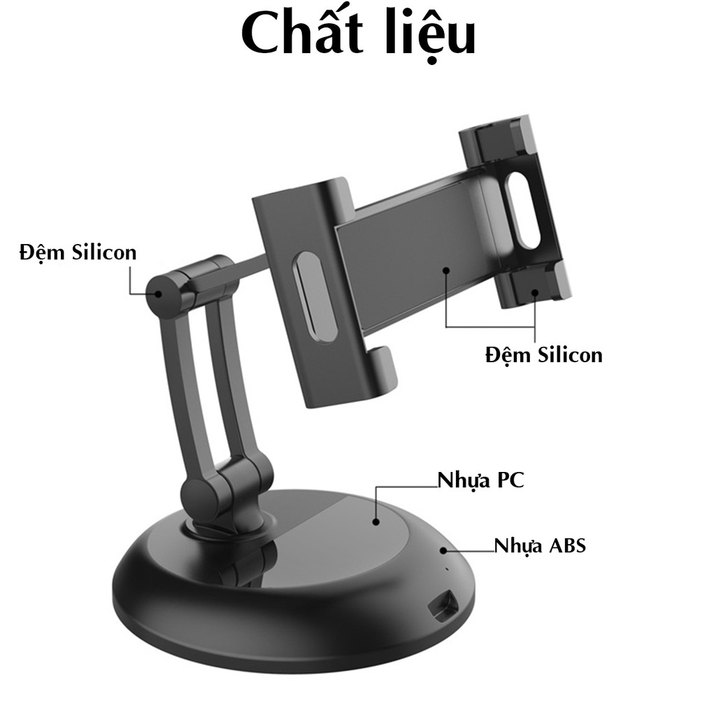 [Mã 2404EL10K giảm 10K đơn 20K] Giá đỡ cao cấp xoay 360 độ dành cho Điện Thoại và Máy tính bảng AP-6XN FTMOBILE