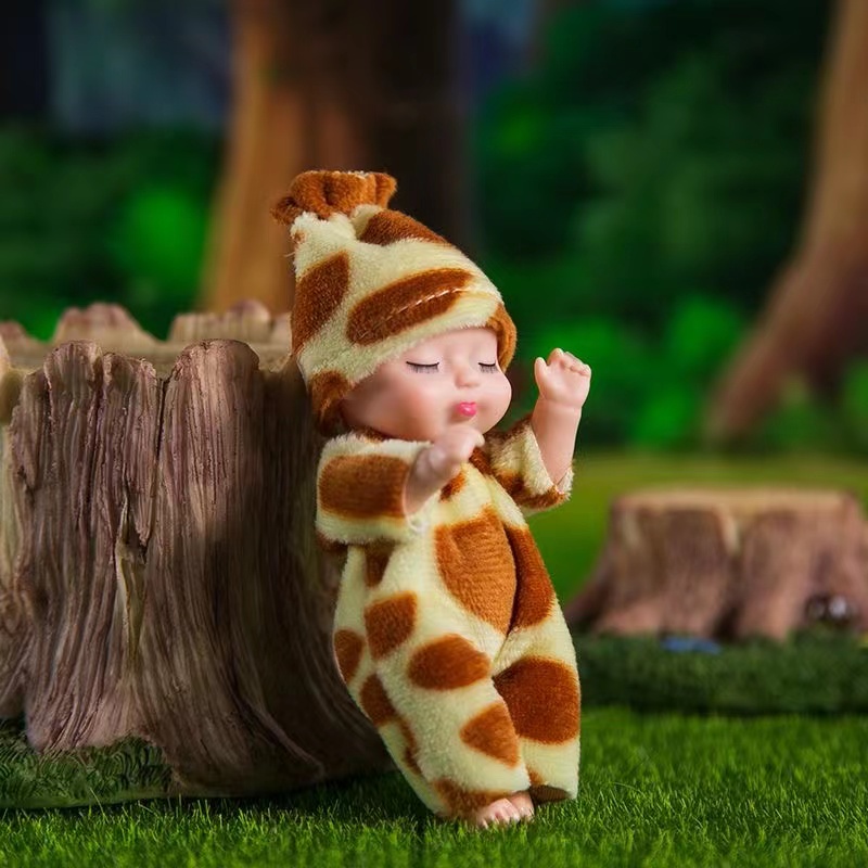 Búp Bê Em Bé Đang Ngủ Dễ Thương 11cm