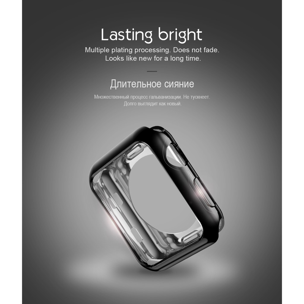 HOCO Ốp Lưng Nhựa Tpu Cho Đồng Hồ Thông Minh Apple Watch 2 3 Iwatch 38mm 42mm