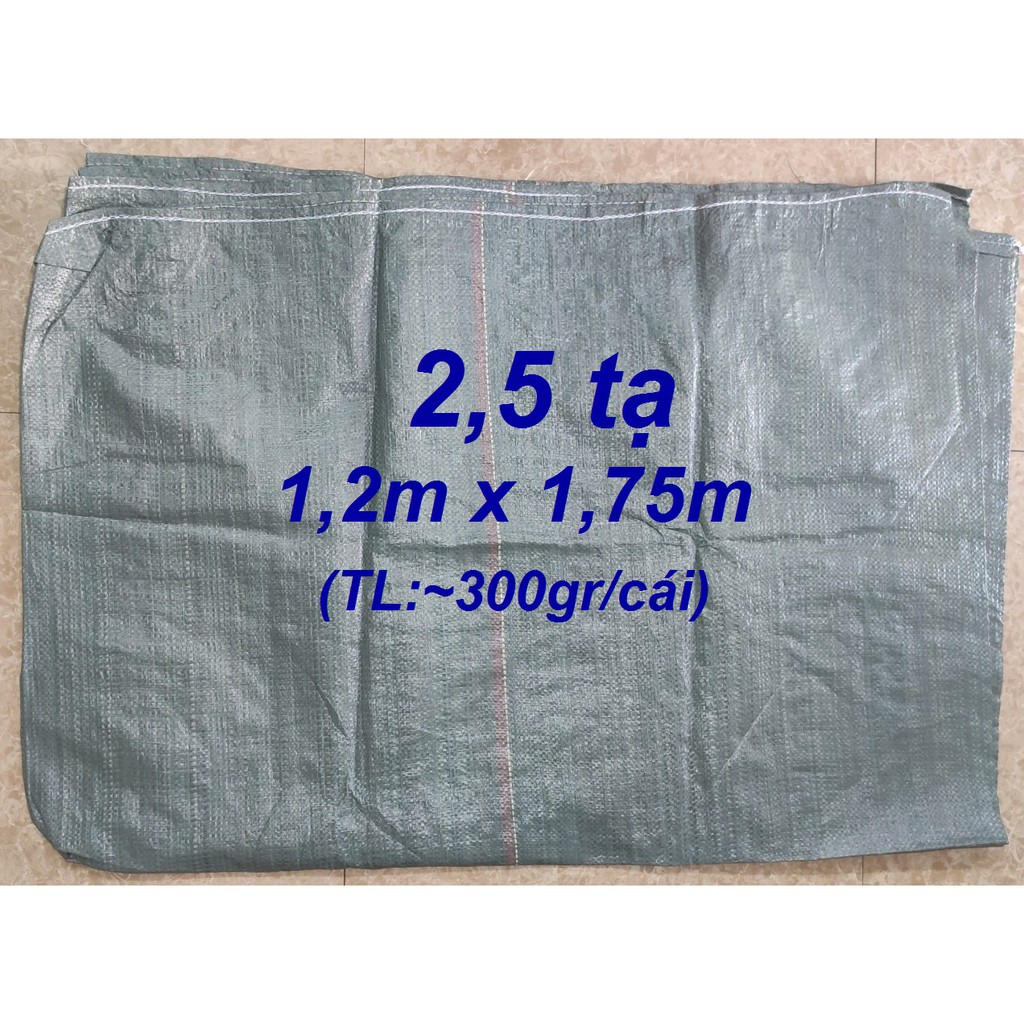 Bao tải dứa dày 2,5 tạ (1,2 x 1,75 mét)