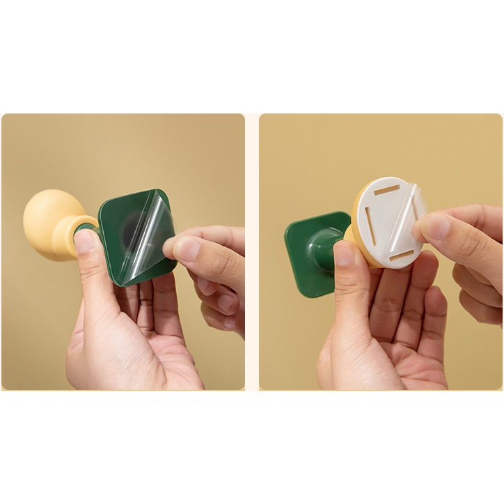 D55 Dụng Cụ Chặn Cửa Bằng Silicone Chống Va Đập Không Gây Tiếng Ồn Hình Tròn Tặng Kèm Thêm Miếng Dán Dự Phòng