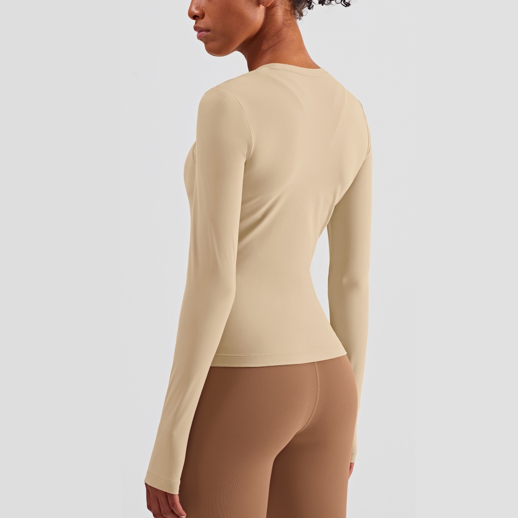 MOVING PEACH Women Sportswear Tight Skin-friendly Yoga Fitness Top BSY