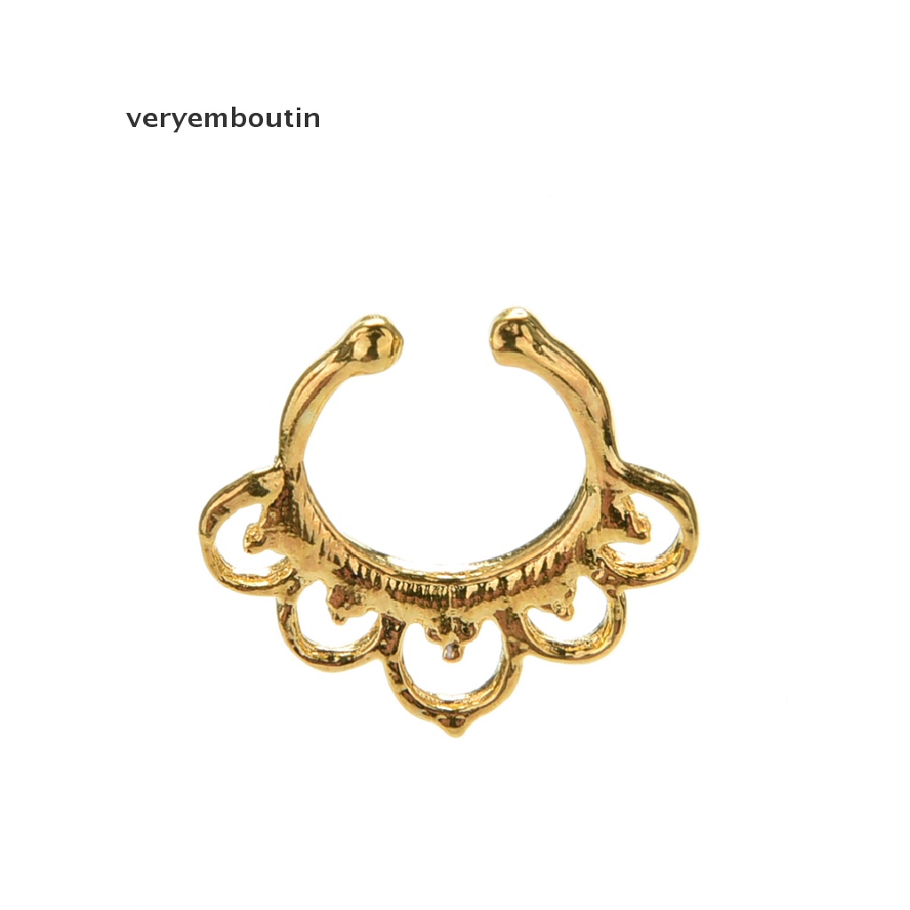 in Fashion Fake Septum Nose Rings Faux Piercing Nose Hoop Nose Studs Body Jewelry n