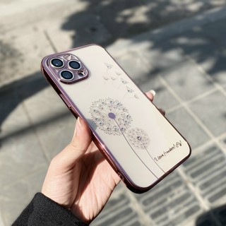 Ốp lưng iPhone 12/ 12 Pro/ 12 Pro Max/ iPhone 11/ 11 Pro Max, ốp đính đá, ốp Silicon trong viền màu hiệu LIKGUS