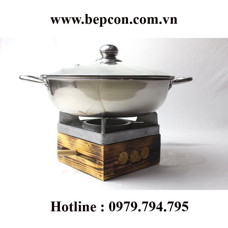 Bếp Cồn ⚡ Freeship ⚡ Giảm 40K Khi Mua Combo Bếp Cồn Đúc & Nồi Lẩu Hotpot Size 30