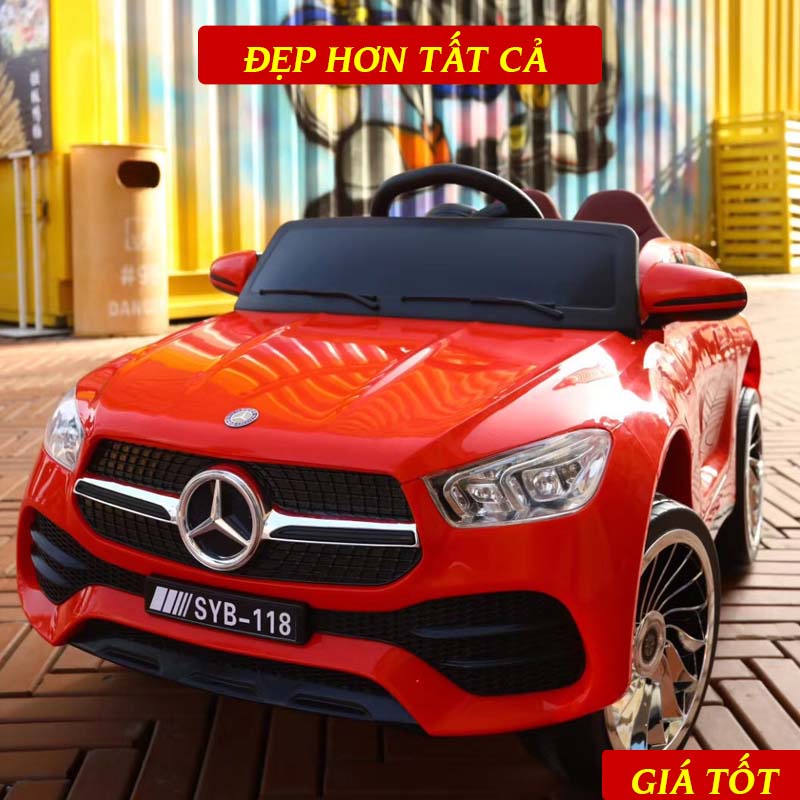 Xe Ô Tô Điện Trẻ Em SYB-118 Cho Bé Đầy Đủ Đèn, Nhạc, Tự Lái & Điều Khiển Từ Xa