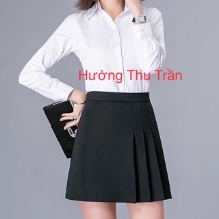 Chân váy xếp li Chân váy công sở trên gối