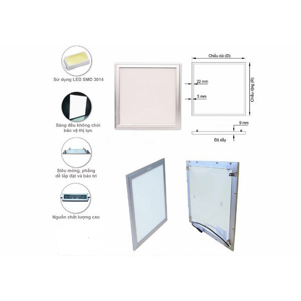 Đèn Panel 30x30cm 18w ánh sáng trắng