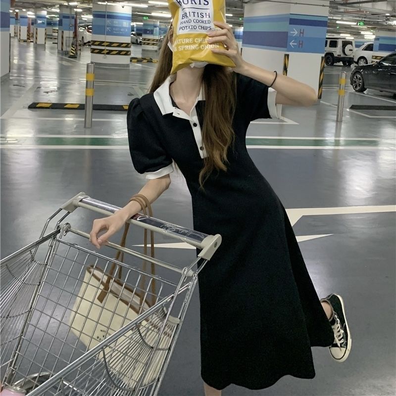Đầm Polo Dáng Chữ A Tay Ngắn Ôm Eo Thời Trang Mùa Hè 2022 Mới