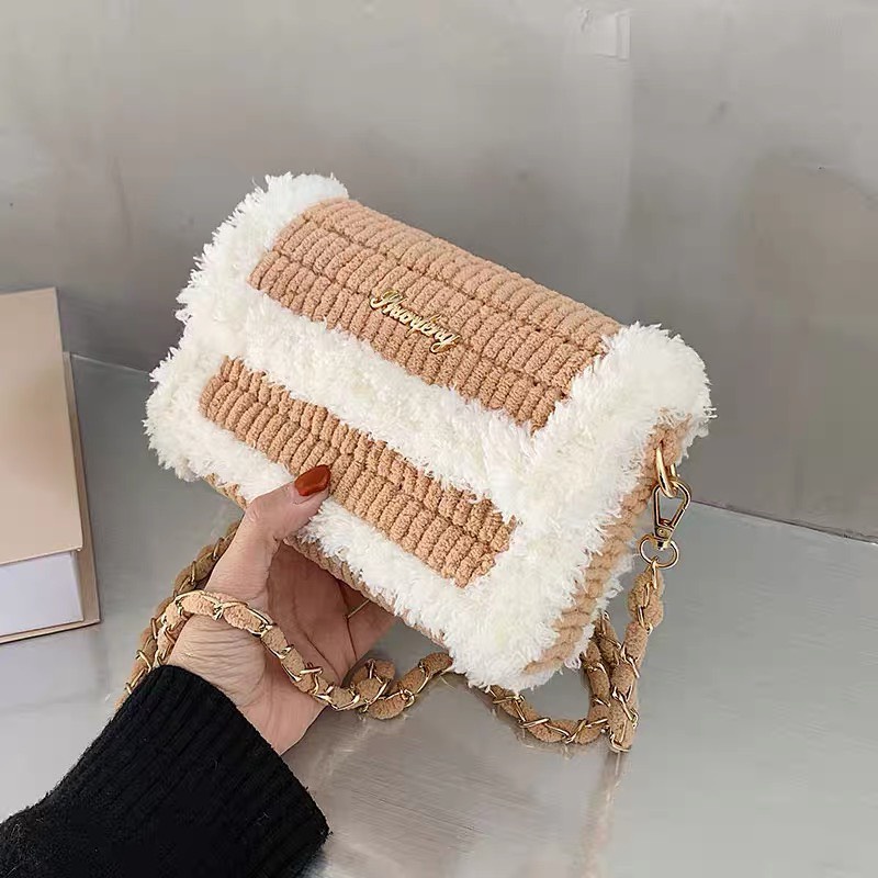 Túi Handmade Tự Đan DIY Đầy Đủ Phụ kiện dây xích chắc chắn 5 màu phối cực đẹp