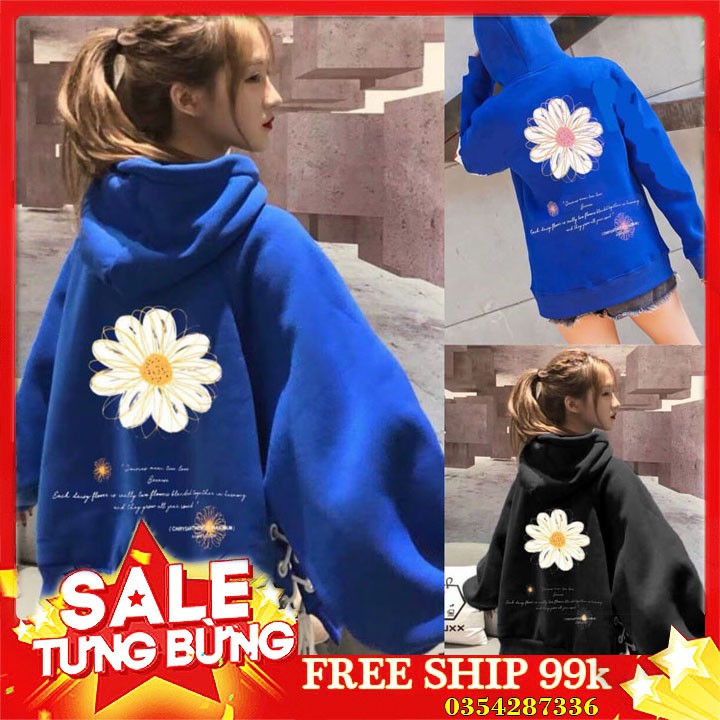 Áo Hoodie Hoa Cúc ( ảnh thật )