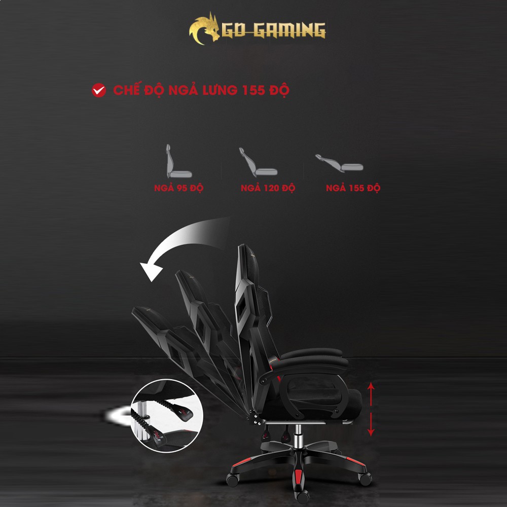 Ghế Gaming, Thiết Kế Công Thái Học GD E-sport Hàng Nhập Khẩu Model GD-01