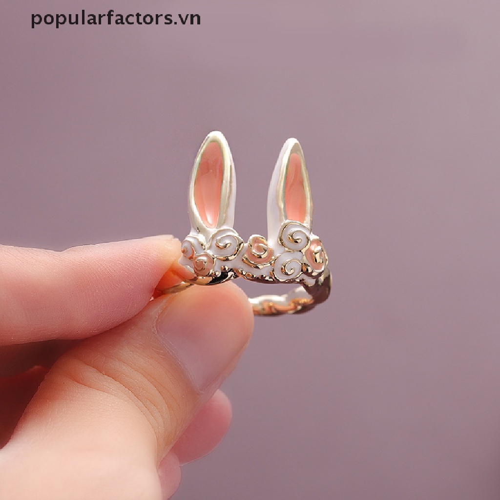 Nhẫn Hở Hình Thỏ Dễ Thương Ngọt Ngào Thích Hợp Làm Quà Cưới