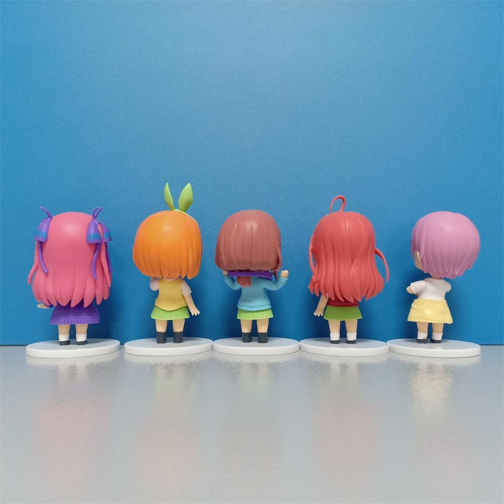 Mô hình chibi Nhà có 5 nàng dâu, mô hình Ichika,Nino,Yotsuba,Isutki,Miku 10 cm