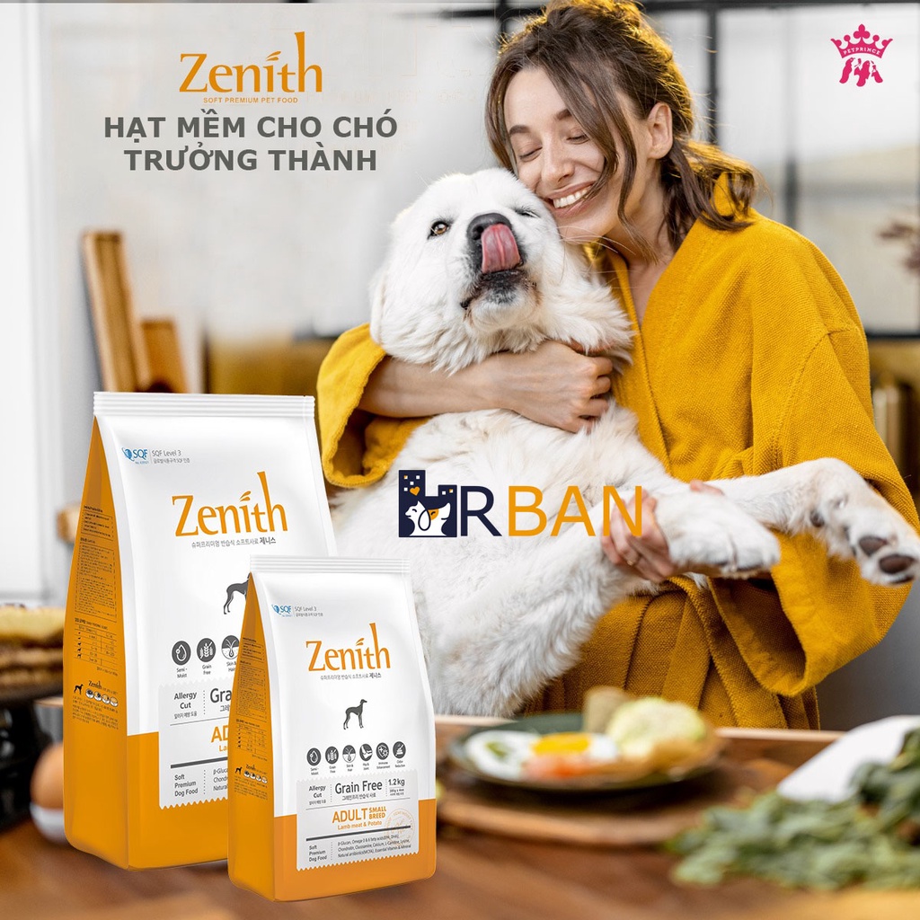 1.2Kg/3kg_THỨC ĂN HẠT MỀM CHÓ TRƯỞNG THÀNH ZENITH ADULT