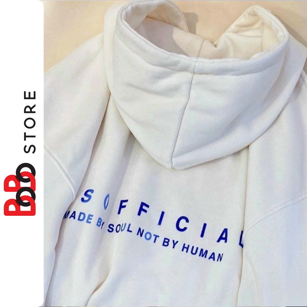 Áo Hoodie nỉ bông tay phồng in chữ WZSOFFICAL dành cho nam nữ - BoBo Store