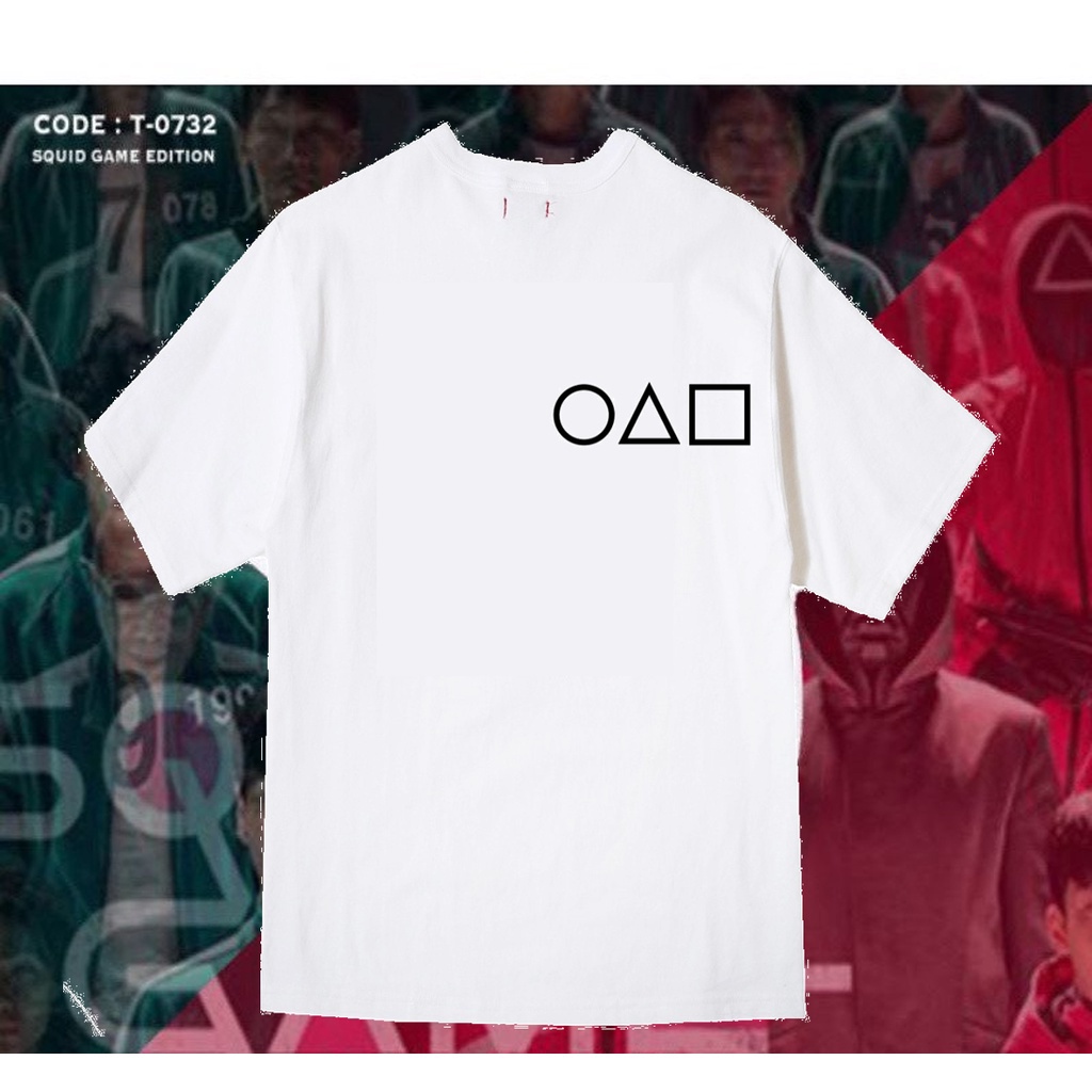 áo thun unisex Trò chơi con mực squid game hot trend Hàn quốc full size trẻ em nam nữ