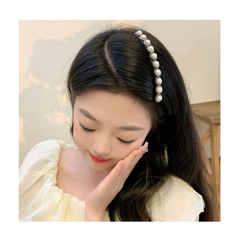 Kẹp Tóc Mái Ngang Đính Ngọc Trai Nhân Tạo Thời Trang Mùa Hè Cho Nữ