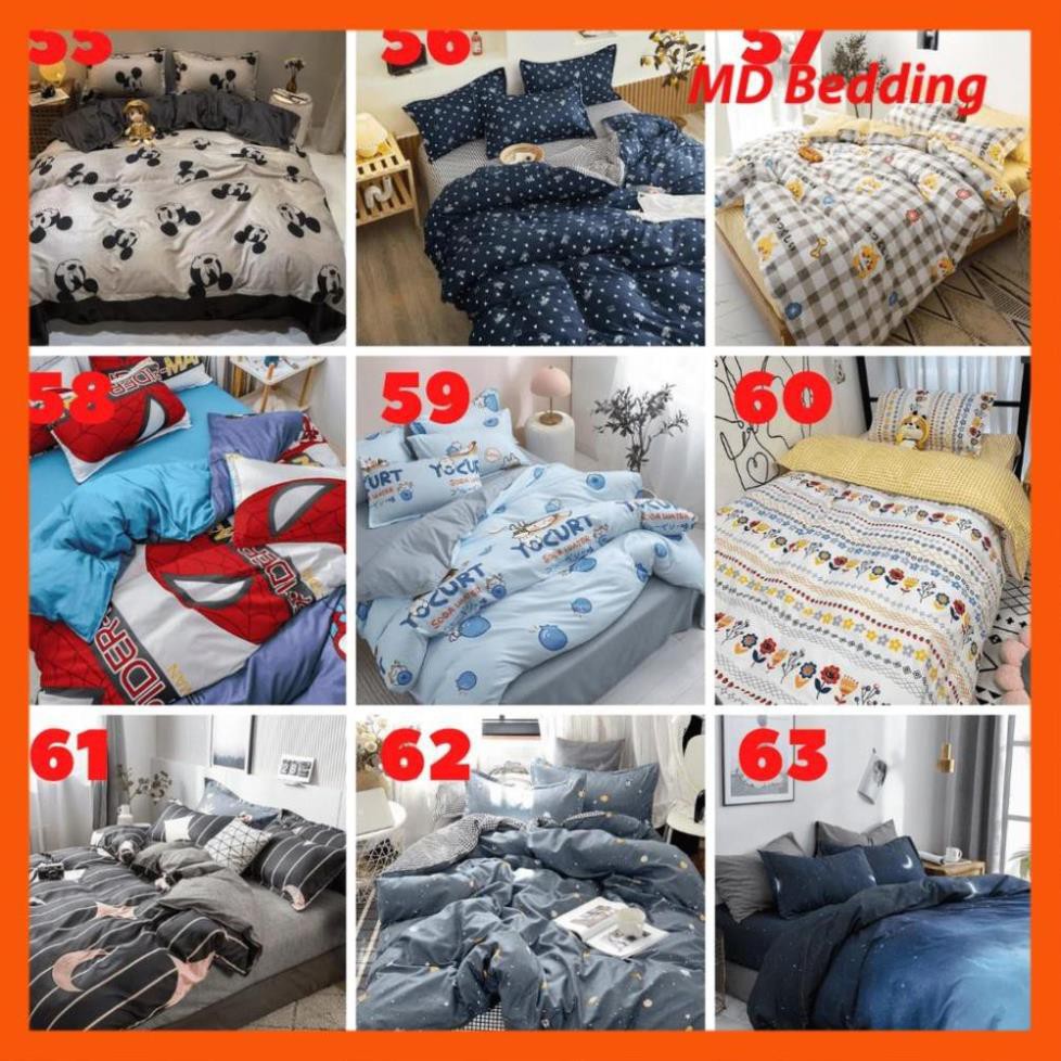 💝Free Ship - Giá sỉ💝Chăn Ga Gối Đệm Cotton Xuất Khâu Bộ 4 Món Vỏ Chăn, Ga , 2 Vỏ Gối ( Chọn Mẫu )