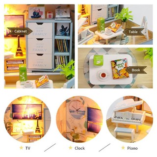 Mô Hình Nhà Gỗ Búp Bê Tí Hon - S931 Hộp Sắt