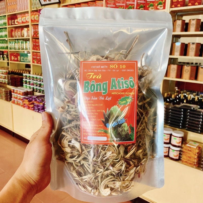 Bông atiso sấy khô DLFresh hoa atiso khô nguyên chất 200g