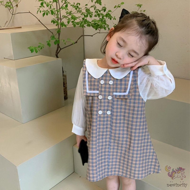 Đầm Công Chúa Tay Dài Phong Cách Hàn Quốc Cho Bé Gái