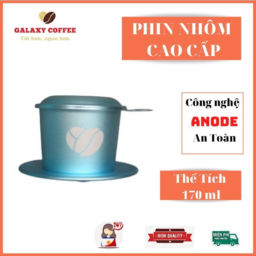 Phin Pha Cà Phê Nhôm Cao Cấp Công Nghệ ANODE 25g, Phin cafe màu, GALAXY COFFEE PHINN1, Tặng 20k Phí VC