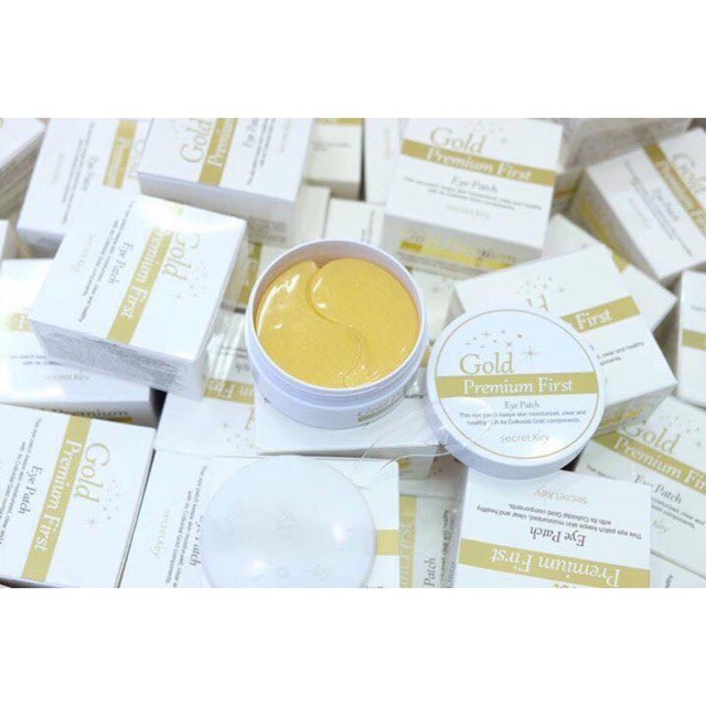 Mặt Nạ Dưỡng Mắt Secret Key Gold  Premium First Eye Patch