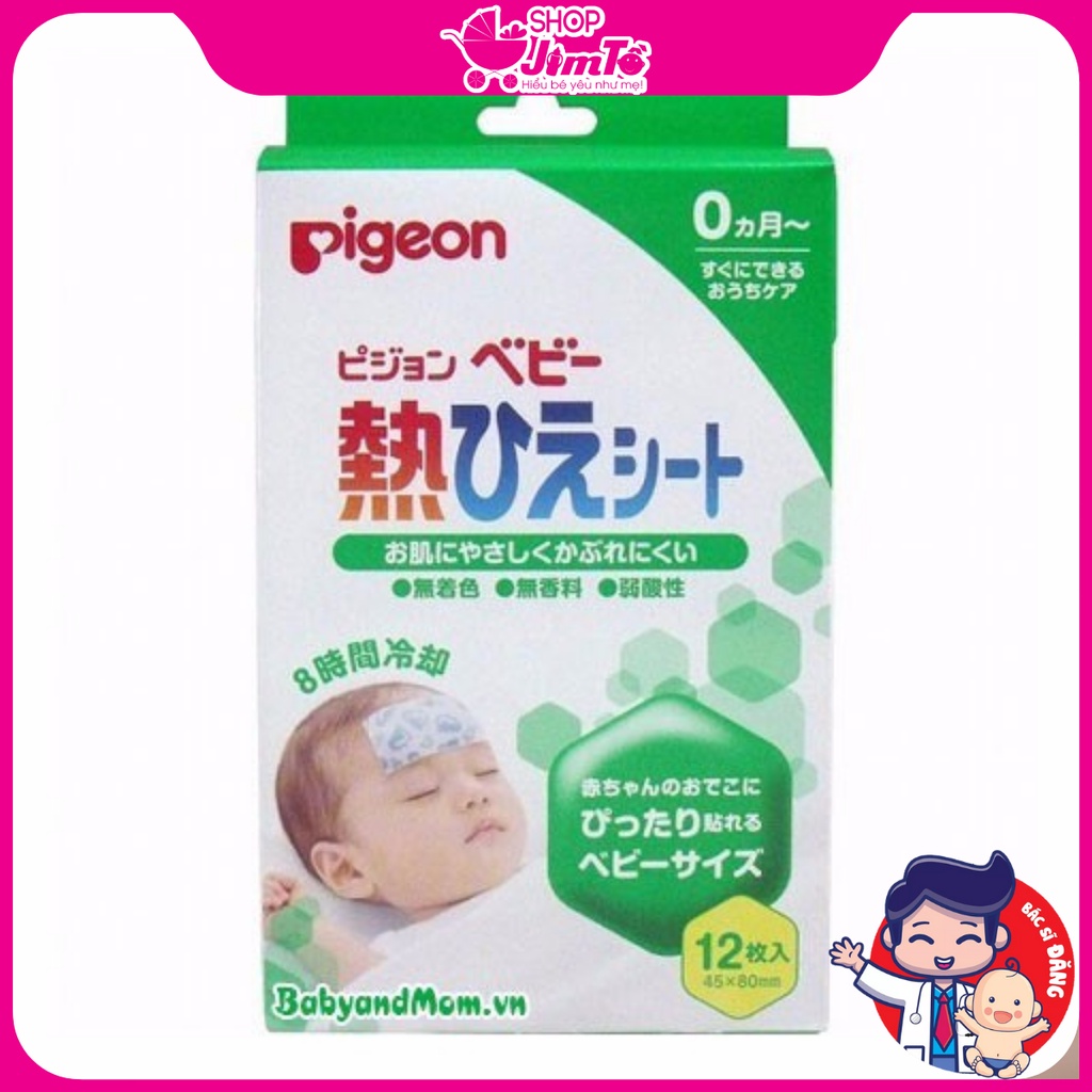 Miếng Dán Hạ Sốt Pigeon Giúp Bé Dễ Chịu Hơn Khi Sốt