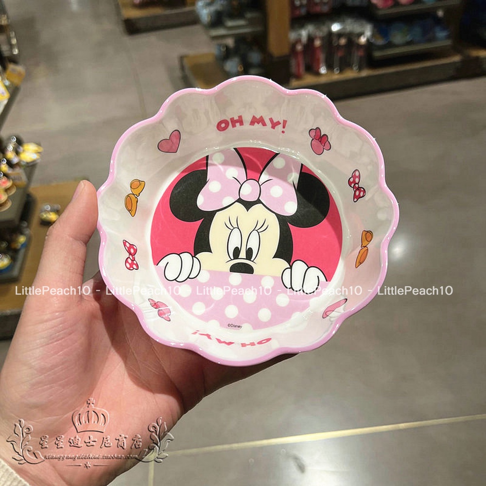 Chén ăn tô nhựa melamine kiểu gợn sóng Disney hình Frozen Elsa Mickey Minnie Princess Car cho bé