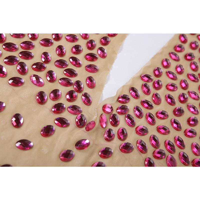 DUNEA Đầm Cổ Yếm Hở Lưng Phối Lưới Màu Sắc Tương Phản Quyến Rũ Cho Nữ