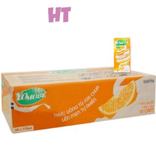 Thùng 48 hộp sữa chua uống Yomost vị cam 170ml