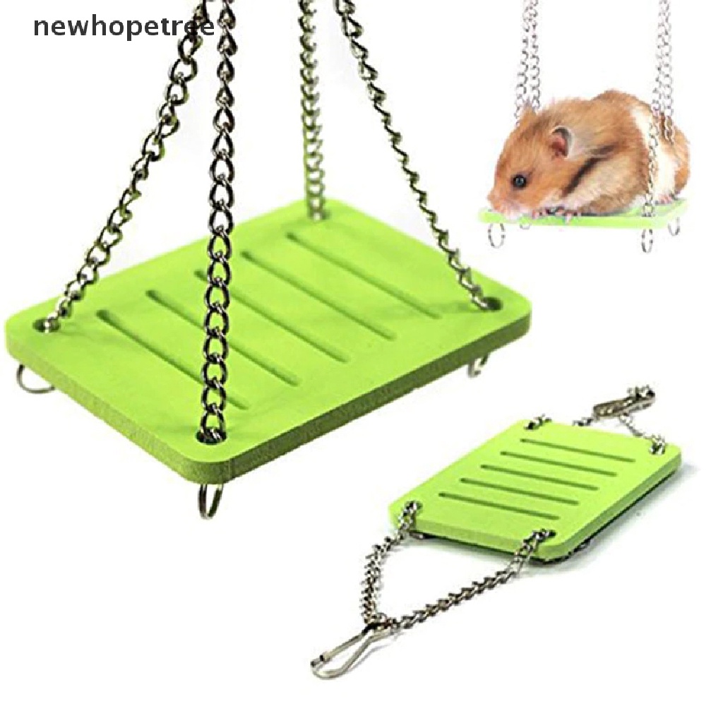 Xích Đu Đồ Chơi Bằng Gỗ Nhiều Màu Sắc Siêu Thú Vị Dành Cho Chim Vẹt / Chuột Hamster