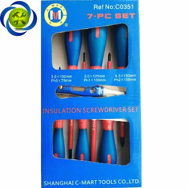 Bộ vít cách điện C-MART C0351 7 chi tiết