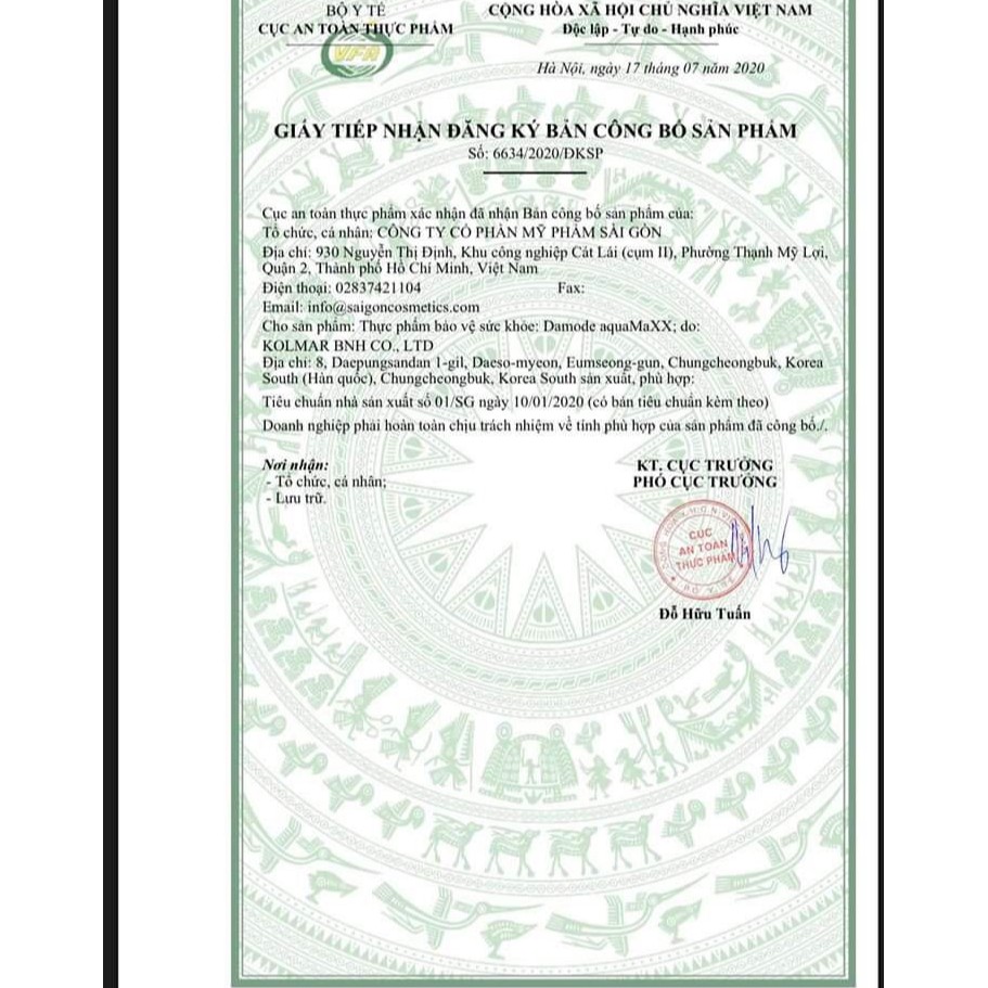 [Chính Hãng] Viên Uống Cấp ẩm Và Collagen lão hoá Aqua Maxx - Damode 60 Viên | Thế Giới Skin Care