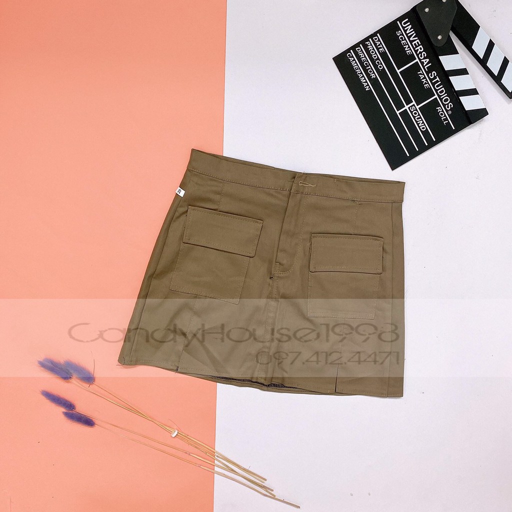 ⚡️Ảnh thật chớp chụp⚡️ Chân váy kaki vải đẹp form chuẩn ( Ba màu ) xinh xắn | BigBuy360 - bigbuy360.vn