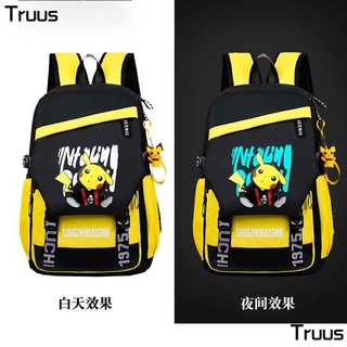 Balo đi học đựng máy tính in hình pikachu thời trang cho học sinh tiểu học / du lịch