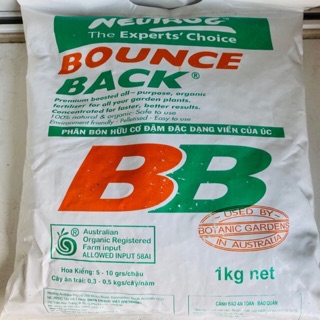 Phân bón hữu cơ Bounce Back nhập khẩu Úc gói 1kg