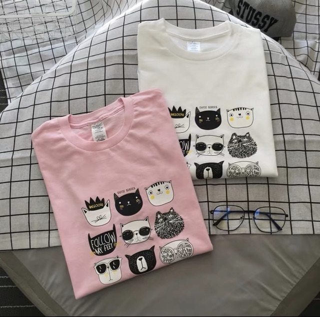 [BIG SALE Áo mèo ngầu siêu cute 2 màu cực đẹp