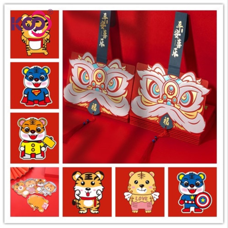 Phong Bì Lì Xì Năm Mới Màu Đỏ Sáng Tạo Phong Cách Trung Hoa