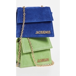 (Sẳn xanh da troi)Túi JACOUEMUS đeo chéo mini dây xích hàng chuẩn, kèm ảnh thật