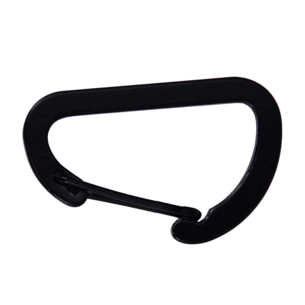 Set 10 Móc Khóa Leo Núi Bằng Hợp Kim Nhôm Màu Đen