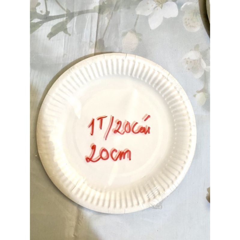 Đĩa giấy trang trí sét 20 cái