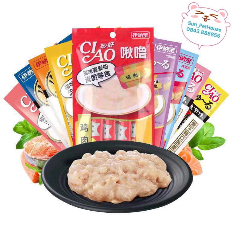 Súp thưởng cho mèo Ciao Churu Soup Thưởng Cho Mèo Tăng cân NourseVietnam
