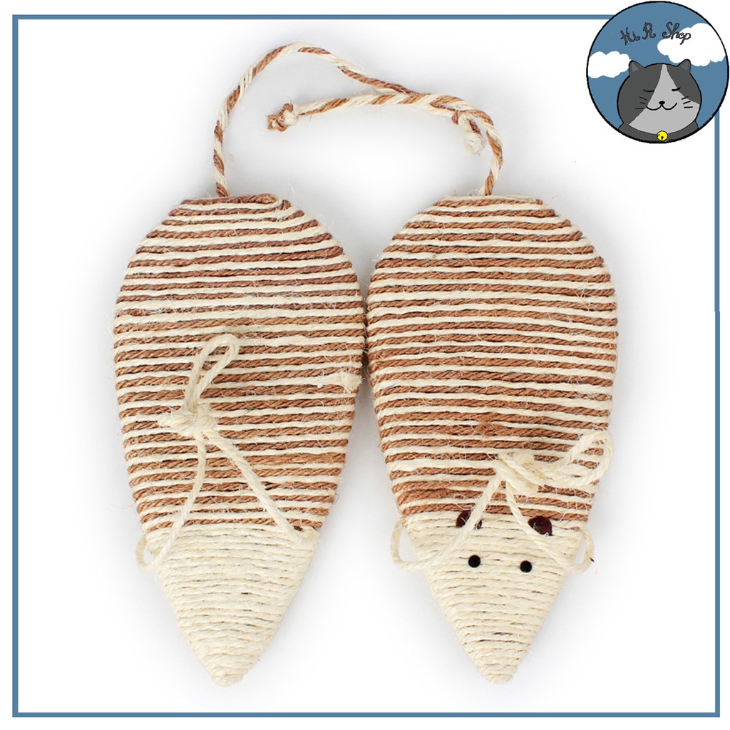 Bàn Cào Móng Hình Chuột Cho Mèo Có Dây Treo