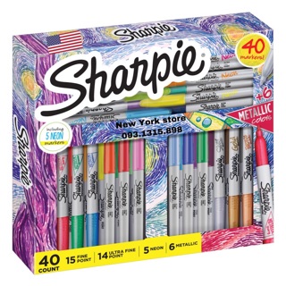 (Có bill US) SET KHỦNG 40 cây Sharpie USA chính hãng đủ màu