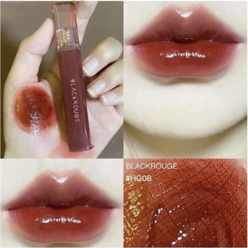 Son Bóng Black Rouge Water Glow Tint HG08 Hazenut Syrup