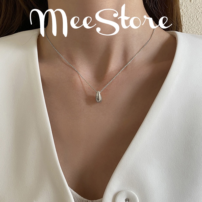 Dây chuyền vòng cổ giọt nước chất liệu bạc 295 Mee Store